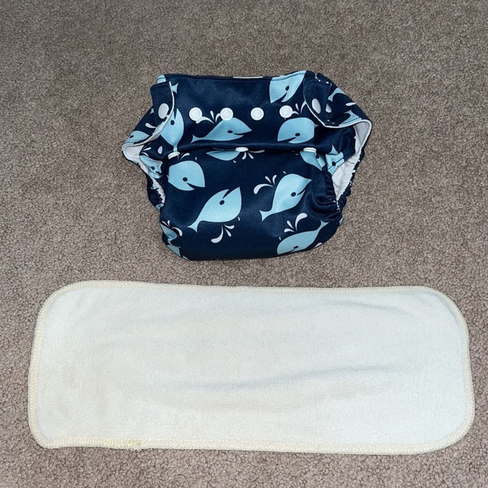 Waterproof Cloth Diaper w/ extra liner